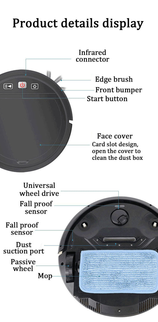 Aspiradora Robótica Inteligente con Recarga Automática y Control Remoto - Image 28