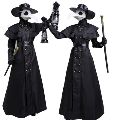Disfraz de Doctor de la Peste Medieval - Traje Oscuro Cuervo para Halloween - Image 13