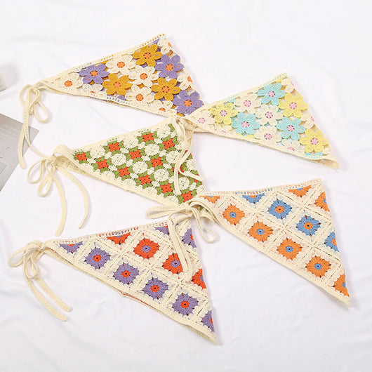 Pañoleta Triangular de Encaje Jacquard para Mujer - Image 12