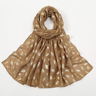 Pañuelo Ligero de Algodón y Lino con Efecto Bronceado - Image 17