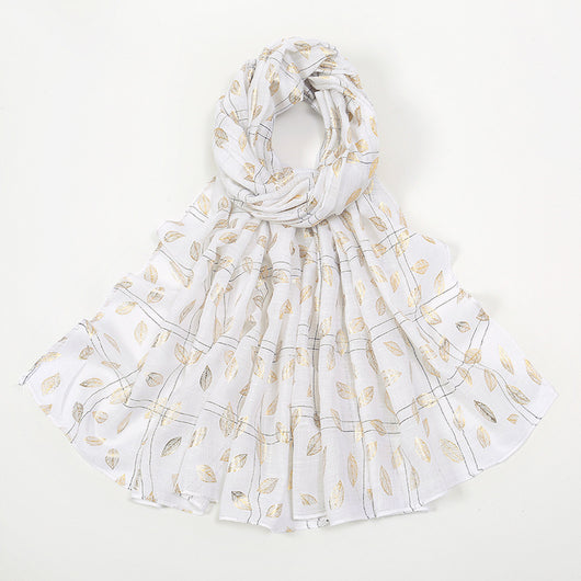 Pañuelo Ligero de Algodón y Lino con Efecto Bronceado - Image 21