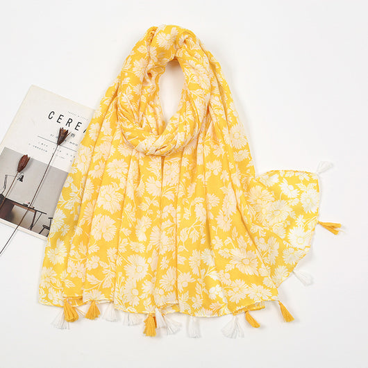 Pañoleta de Algodón Twill Flores Delicadas - Image 7