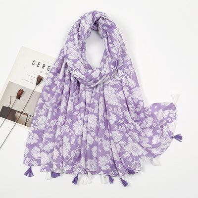 Pañoleta de Algodón Twill Flores Delicadas - Image 9