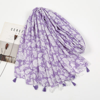 Pañoleta de Algodón Twill Flores Delicadas - Image 10