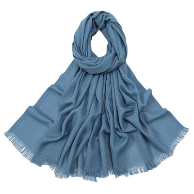 Pañuelo de Algodón Slub Liso Transpirable - Diseño Monocromático - Image 19