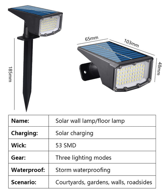 Lámpara de Piso Exterior Súper Brillante Impermeable para Jardín - Image 18