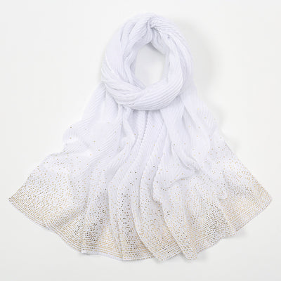 Pañuelo de Seda Arrugada Liso para Mujer - Image 16