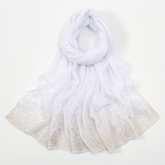 Pañuelo de Seda Arrugada Liso para Mujer - Image 16