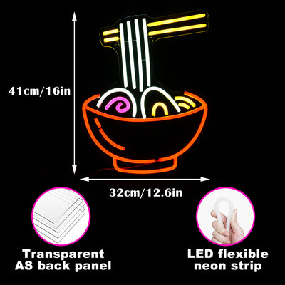 Lámpara Neón Fideos Lamian - Decoración Luminosa - Image 9