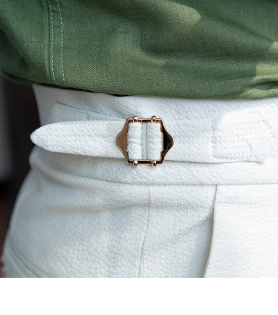 Pantalones Seersucker de Cintura Alta para Hombre - Corte Recto Casual - Image 26