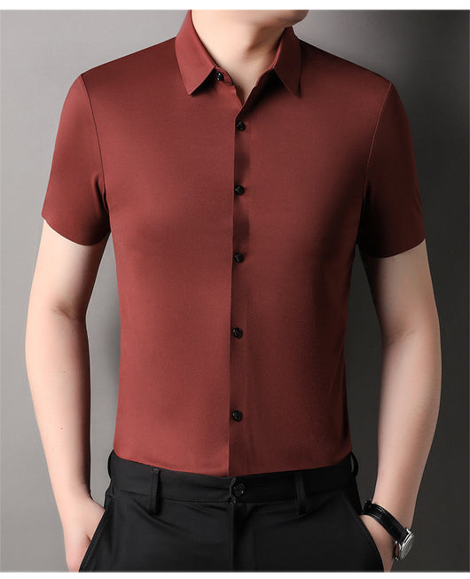 Camisa Tencel sin Planchado Anti-arrugas para Hombre - Image 9