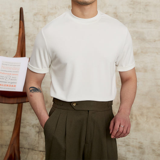 Camiseta Casual de Manga Corta para Hombre - Tela Suave y Elástica con Cuello Redondo - Image 20