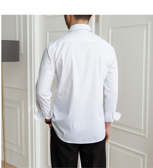 Camisa Casual Slim Fit a Cuadros Oscuros sin Planchado - Image 19