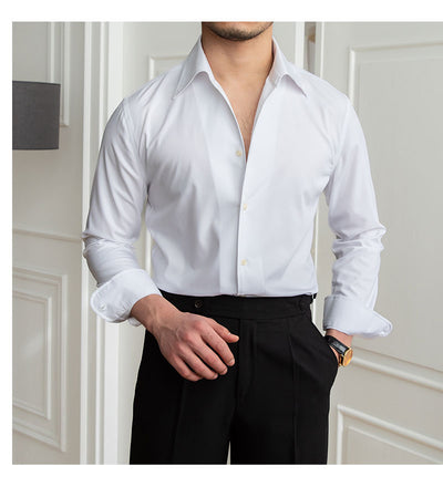 Camisa Casual Slim Fit a Cuadros Oscuros sin Planchado - Image 27