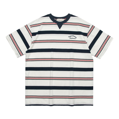 Camiseta Manga Corta con Rayas Contrastantes para Hombre - Image 7