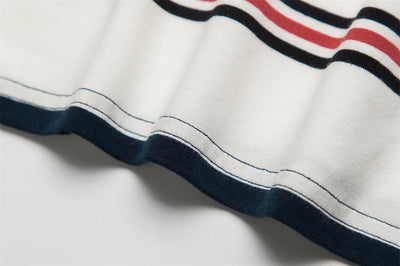 Camiseta Manga Corta con Rayas Contrastantes para Hombre - Image 8