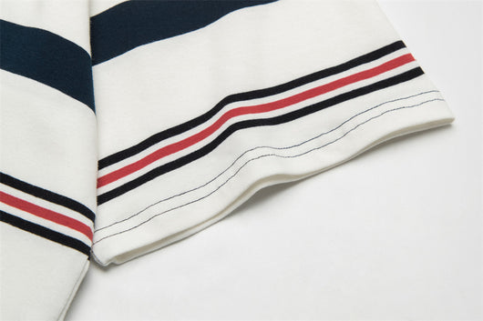 Camiseta Manga Corta con Rayas Contrastantes para Hombre - Image 16