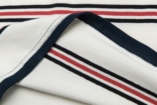 Camiseta Manga Corta con Rayas Contrastantes para Hombre - Image 17