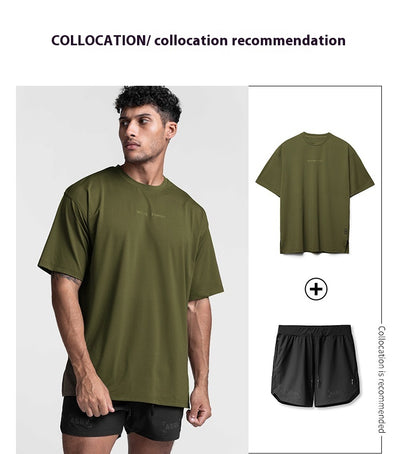 Playera Deportiva Hombre Transpirable Absorbe Sudor Color Sólido - Image 15