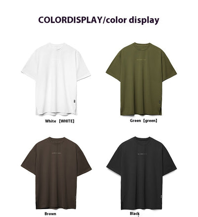 Playera Deportiva Hombre Transpirable Absorbe Sudor Color Sólido - Image 25
