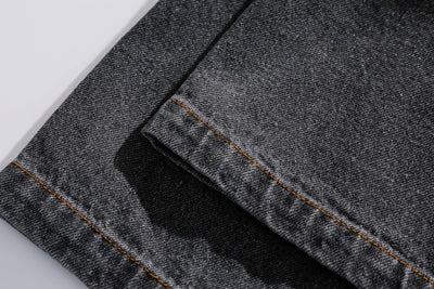 Camisa Denim Retro Estilo Japonés Manga Corta para Hombre - Image 9
