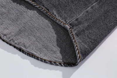 Camisa Denim Retro Estilo Japonés Manga Corta para Hombre - Image 21
