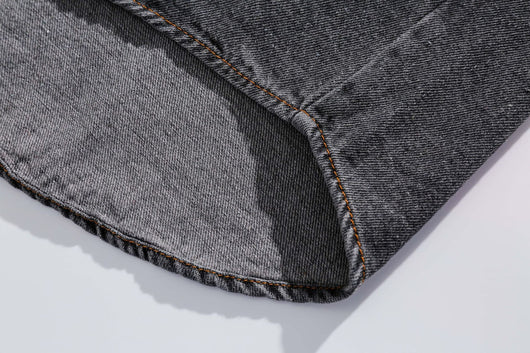Camisa Denim Retro Estilo Japonés Manga Corta para Hombre - Image 21