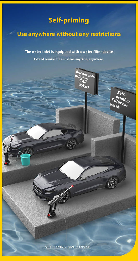 Lavadora de Autos Portátil con Pistola de Agua de Alta Presión Inalámbrica Recargable - Image 23