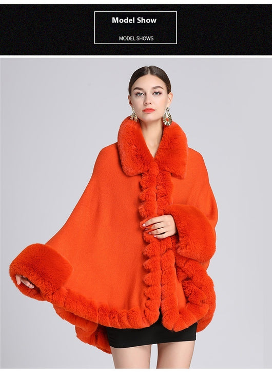 Capa Chal de Punto con Cuello de Conejo Rex - Image 15
