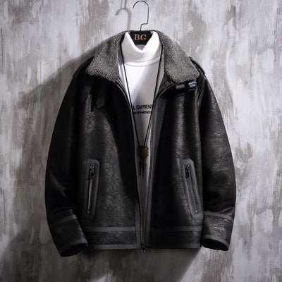 Abrigo de Piel de Cordero para Hombre - Estilo Premium - Image 19