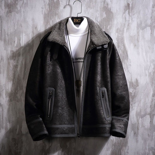Abrigo de Piel de Cordero para Hombre - Estilo Premium - Image 19