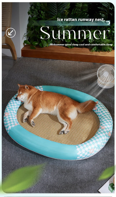Colchoneta Refrescante para Mascotas - Nido Ovalado con Tecnología Cooling - Image 25