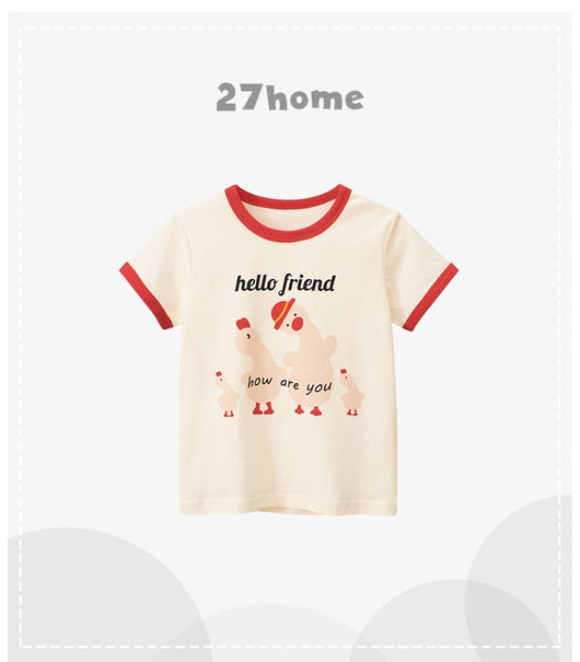 Camiseta Infantil Estilo Coreano de Manga Corta - Image 13