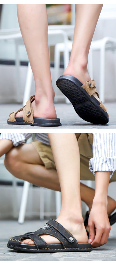 Sandalias Deportivas de Cuero para Hombre Talla Grande - Image 16