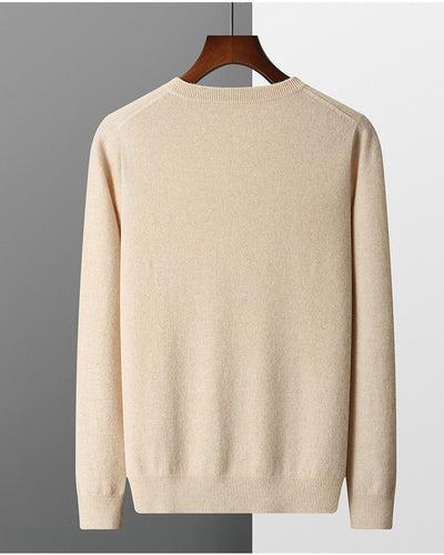 Suéter de Cuello Redondo 100% Cashmere para Hombre - Otoño e Invierno - Image 24
