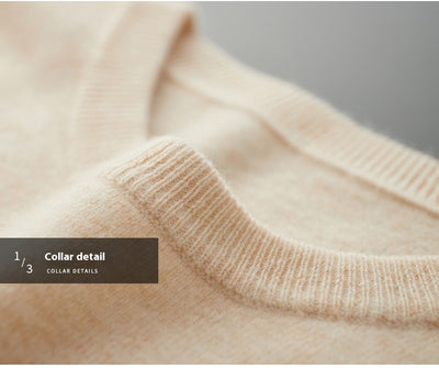 Suéter de Cuello Redondo 100% Cashmere para Hombre - Otoño e Invierno - Image 33