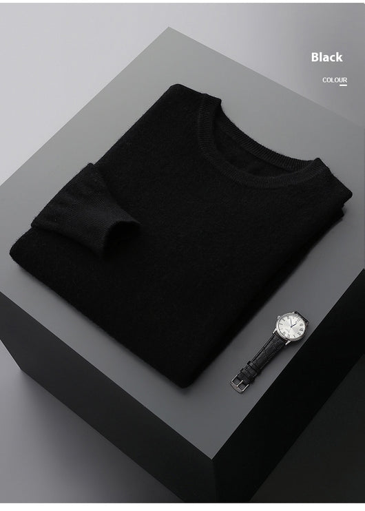 Suéter de Cuello Redondo 100% Cashmere para Hombre - Otoño e Invierno - Image 35