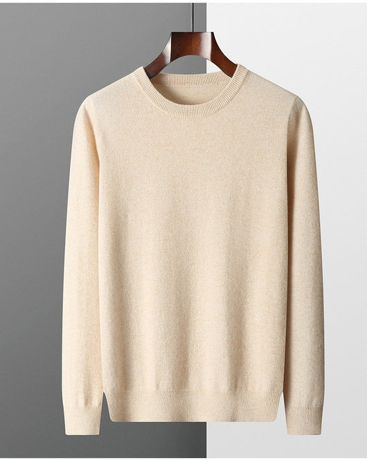 Suéter de Cuello Redondo 100% Cashmere para Hombre - Otoño e Invierno - Image 38