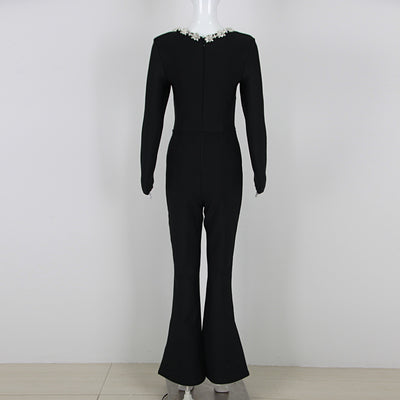 Jumpsuit Elegante Hueco de Cintura Alta para Mujer - Image 9