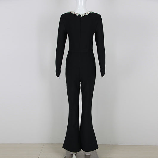 Jumpsuit Elegante Hueco de Cintura Alta para Mujer - Image 9