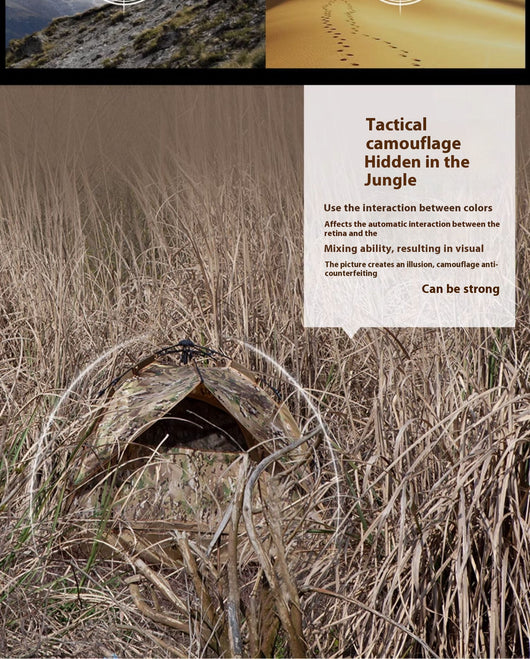 Tienda de Campaña Individual Camuflada - Protección Impermeable y Solar - Image 28
