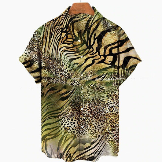Camisa Casual Hombre con Impresión 3D Digital - Image 18