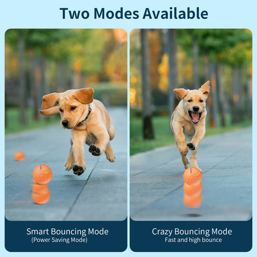 Orange electric intelligent remote control ball with a multicolor light-up paw print and hexagonal texture. - Image 18