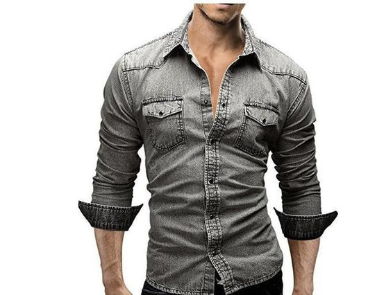 Camisa Casual de Manga Larga Slim Fit para Hombre - Image 9