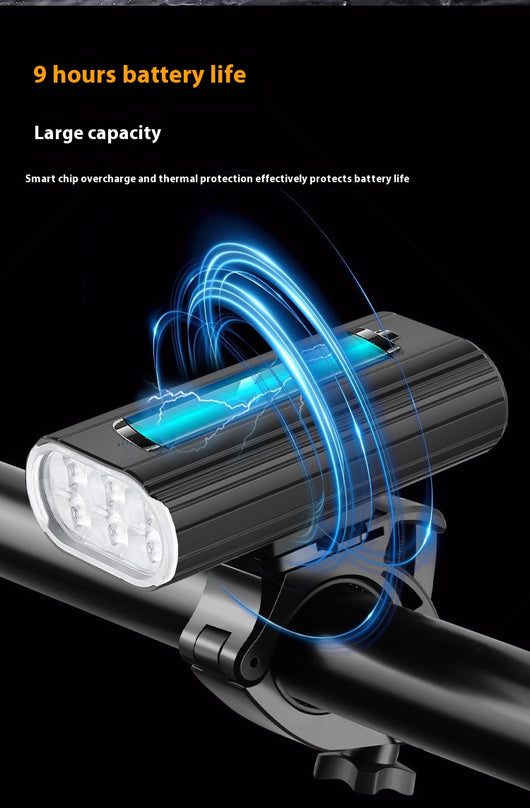 Luz Frontal LED 2000LM Aluminio 6 XPT Recargable USB-C - Image 8