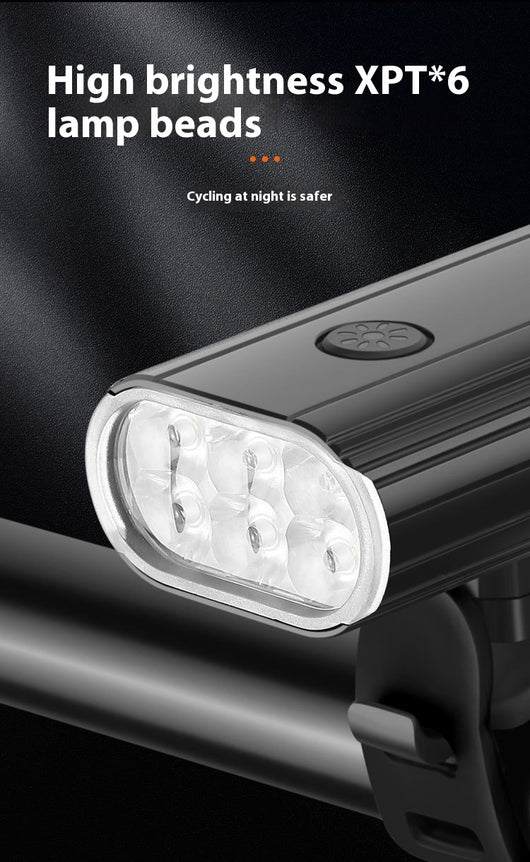Luz Frontal LED 2000LM Aluminio 6 XPT Recargable USB-C - Image 9