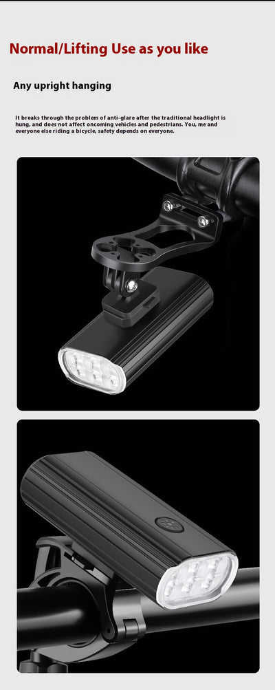 Luz Frontal LED 2000LM Aluminio 6 XPT Recargable USB-C - Image 19