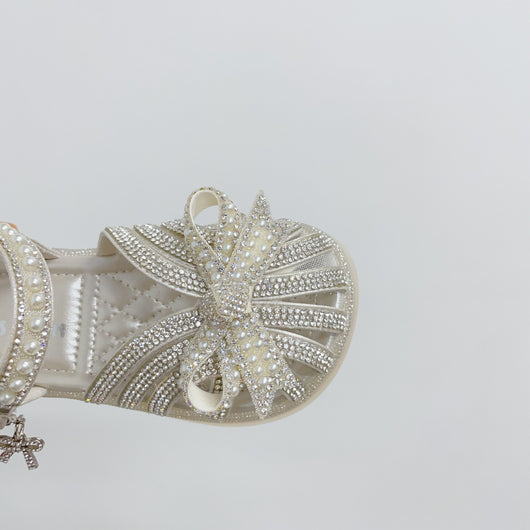 Sandalias Princesa con Moño y Strass Brillante - Image 8
