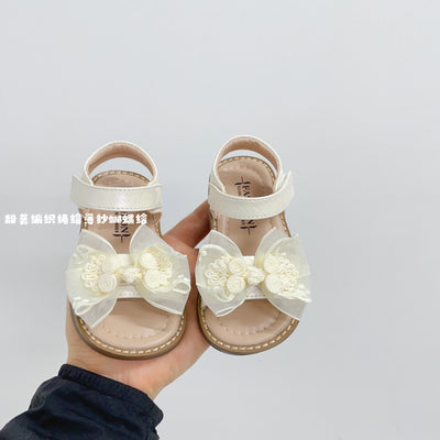 Sandalias Princesa con Moño de Tul Suave para Bebé - Image 9