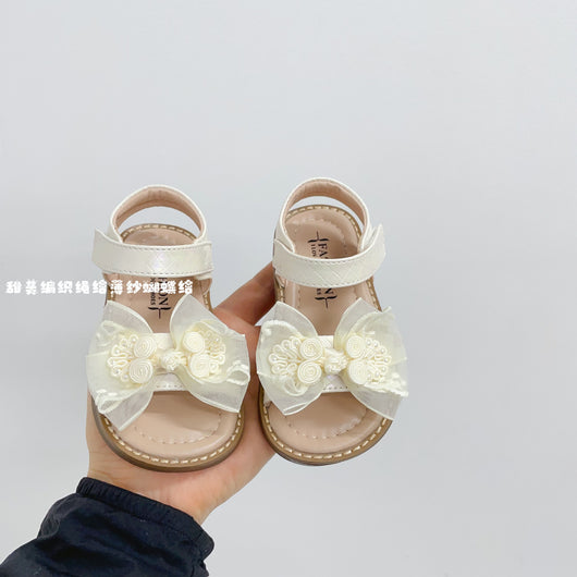 Sandalias Princesa con Moño de Tul Suave para Bebé - Image 9